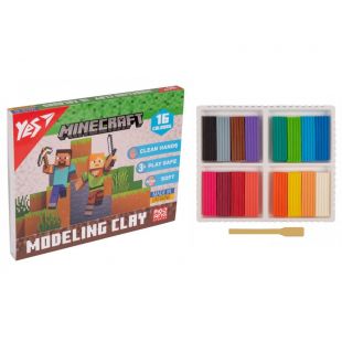Пластилин Yes, 320г Minecraft 16 цветов 540674