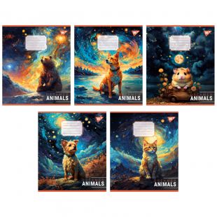 Тетрадь для записей YES А5, 18 листов, клетка, Dreamer animals 766968