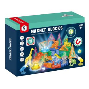 Конструктор магнитный Magnet Blocks Дикие животные HD126A-1
