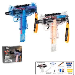 Автомат дитячий стріляє м'якими кулями 30 шт, 2 кольори 6696