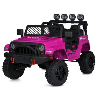 Електромобіль дитячий Bambi Racer джип на радіокеруванні рожевий M 5995EBLR-8(24V)