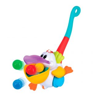 Интерактивная игрушка-каталка Kiddi Smart Пеликан-затейник 064642