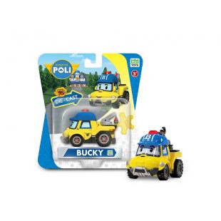 Машинка Robocar Poli металлическая, коллекционная Робокар Бакки Die Cast MRT-0605
