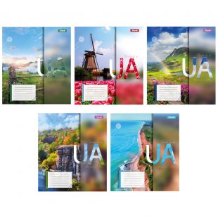 Зошит для записів 1 Вересня А5, 96 аркушів, клітинка, The beauty of UA 767166