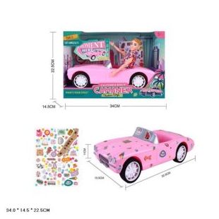 Игровой набор с куклой и машинкой KQ196B