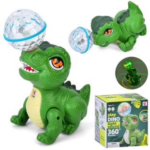Музична іграшка динозавр, шар YJ-3048