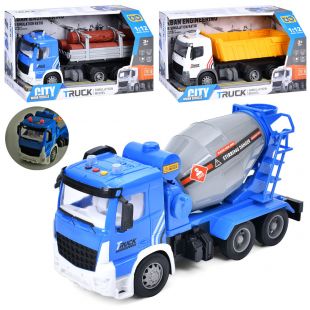 Бетономешалка инерционная, 1:12, грузовые колеса, 3 вида 243-4-5B
