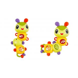 Интерактивная игрушка-погремушка LimoToy Гусеница HB 0058