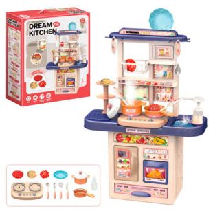 Детская кухня Dream Kitchen мойка, духовка, плита, посуда, продукты 65T-3