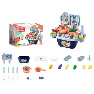 Детская кухня Dream Kitchen, посуда, продукты 777-3