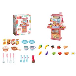 Дитяча кухня Dream Kitchen мийка, духовка, плита, посуд, продукти 777-8