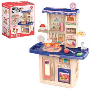 Детская кухня Dream Kitchen мойка, духовка, плита, посуда, продукты 86T-1