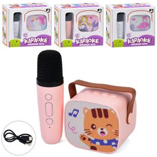Микрофон детский и колонка 2в1 в ассортименте K8-2