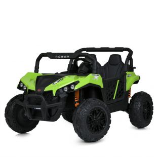 Електромобіль дитячий Bambi Racer джип на радіокеруванні зелено-чорний M 5911EBLR-2-5(24V)