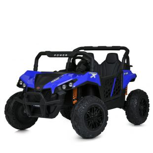 Електромобіль дитячий Bambi Racer джип на радіокеруванні блакитно-чорний M 5911EBLR-4-2(24V)