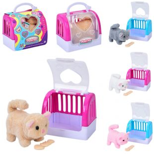 М'яка іграшка LimoToy Кіт в переносці CH6002