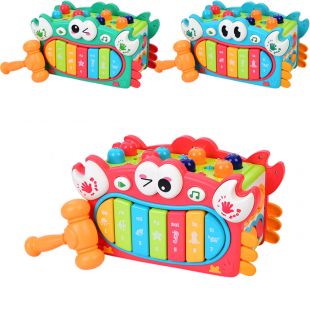 Гра розвививаюча шестерні, піаніно, рибалка, годинник, сортер 333-10