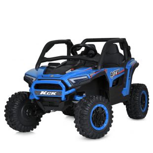 Електромобіль дитячий Bambi Racer джип на радіокеруванні блакитний M 5990EBLR-4(24V)
