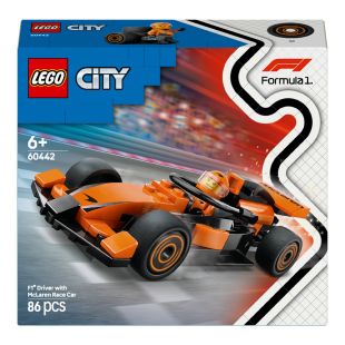 Конструктор LEGO City Пілот F1® з автомобілем для перегонів команди McLaren 60442