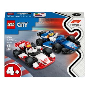 Конструктор LEGO City Автомобілі для перегонів F1 команд Williams Racing та Haas F1 60464