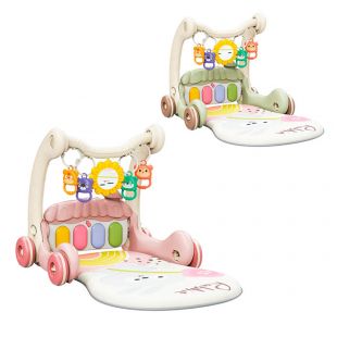 Каталка-ходунки коврик для младенца 2 цвета 368-45A-B