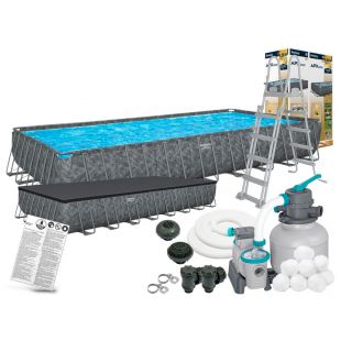 Бассейн каркасный Bestway прямоугольный 732х366х132 см фильтр-насос 561KG
