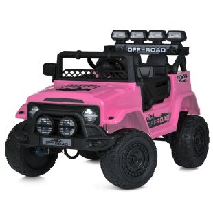 Электромобиль детский Bambi Racer джип радиоуправляемый розовый JJ2122EBLR-8