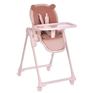 Стільчик для годування EL CAMINO букле розовий ME 1037 Bear Pink