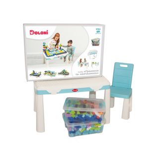 Набір "Граємось та навчаємось" конструктор 486 деталі, стіл та стілець