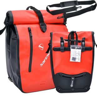 Сумка на багажник для електровелосипеда червона MEB 700C NOVA TRUNK BAG RED