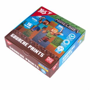 Краски гуашевые YES Minecraft 16 цветов 230408