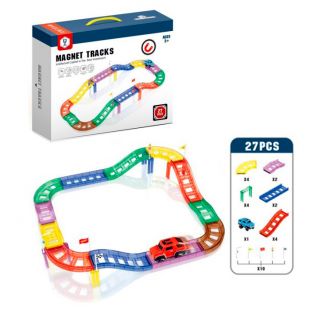Конструктор магнитный Magnet Blocks дорога HD387A