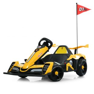 Електрокарт дитячий Bambi жовтий M 6147EBLR-6(24V)