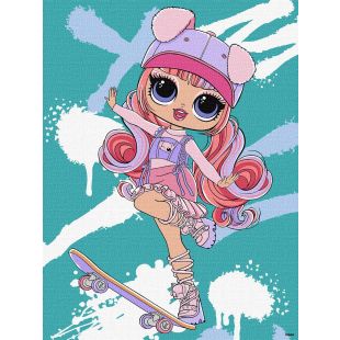 Картина по номерам Ideyka Tweens L.O.L Skate Dance Ali Dance KHO1208