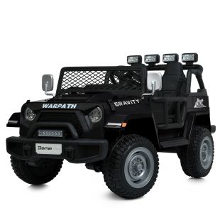 Електромобіль дитячий Bambi Racer джип на радіокеровані чорний M 6108EBLR-2(24V)