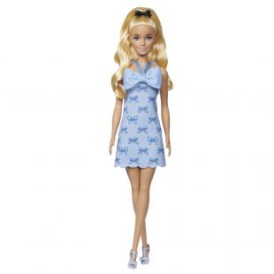 Кукла Barbie Fashionistas Модница Голубые бантики HYT93