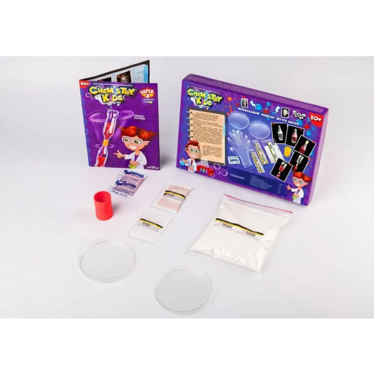 Безпечний освітній набір для проведення дослідів Danko Toys CHEMISTRY KIDS CHK-02-01U,02U,03   замовити