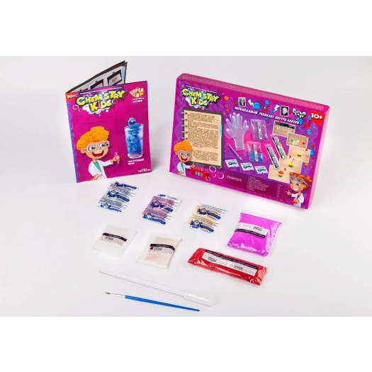 Безпечний освітній набір для проведення дослідів Danko Toys CHEMISTRY KIDS CHK-02-01U,02U,03   замовити