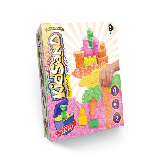 Кінетичний пісок Danko Toys KidSand 400 г KS-04-01,02,03U   в Україні