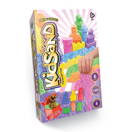 Кінетичний пісок Danko Toys KidSand 1000 г KS-04-10,11,12,13,14,15U   в Україні