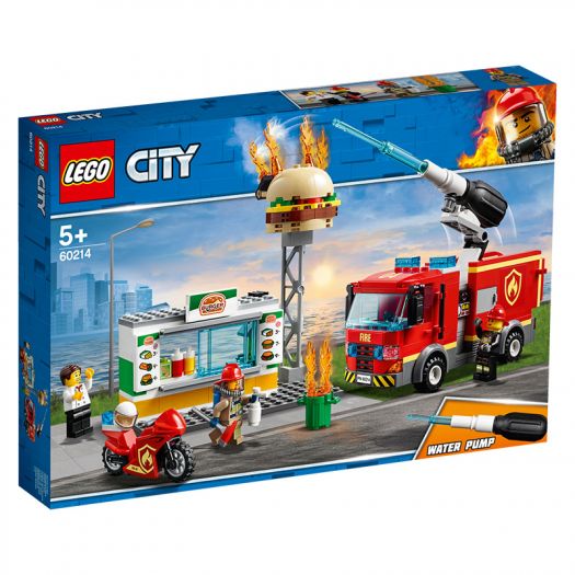 Конструктор LEGO City Пожежа в бургер-барі 60214   замовити