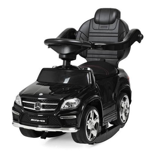 Каталка-толокар Bambi Racer 3в1 з батьківською ручкою, чорний SX1578-2   в Україні