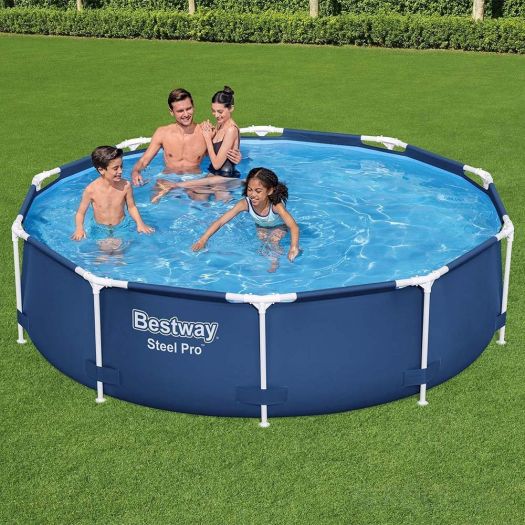 Басейн каркасний Bestway круглий 305х76 см фільтр-насос 56679   замовити
