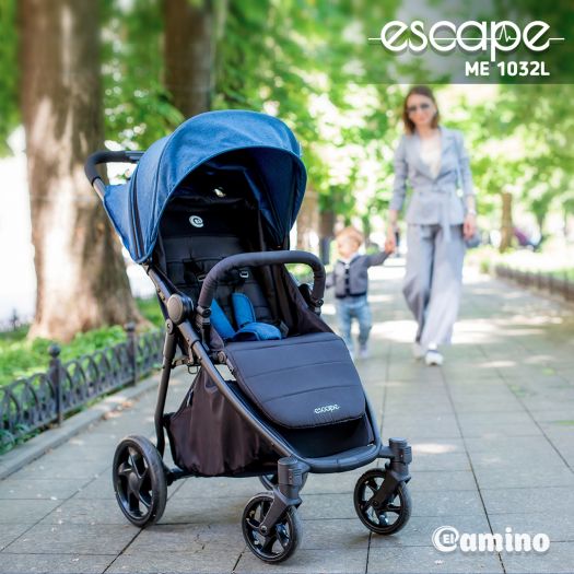 Візок дитячий El Camino ESCAPE синій ME 1032L Denim Black   в Україні