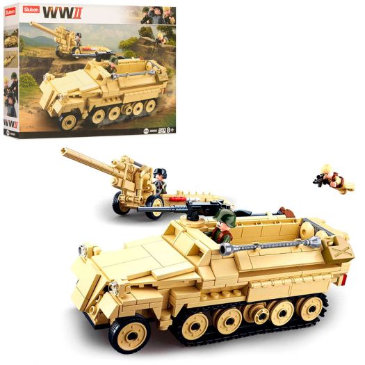 Конструктор SLUBAN WWII військова техніка, 460 деталей M38-B0695  купити