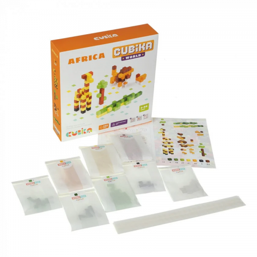 Дерев’яний конструктор Cubika World Африка 15306  купити