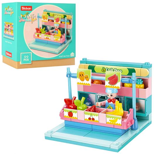 Конструктор SLUBAN Mini Handcraft Магазин фруктів M38-B0792A  купити