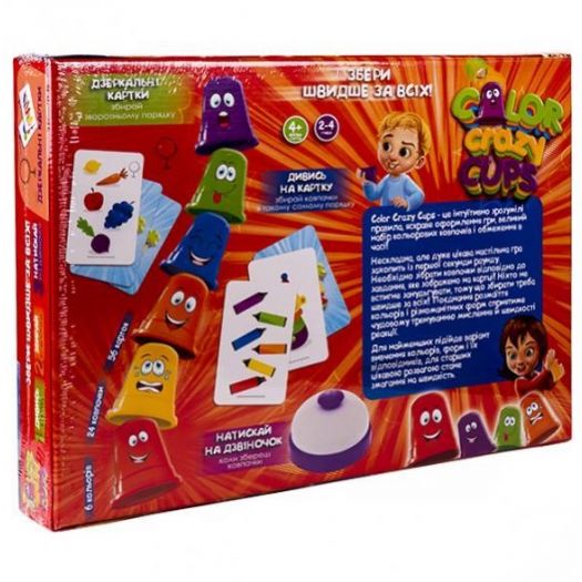 Настільна гра Danko Toys Color Crazy Cups укр CCC-01-01U   замовити