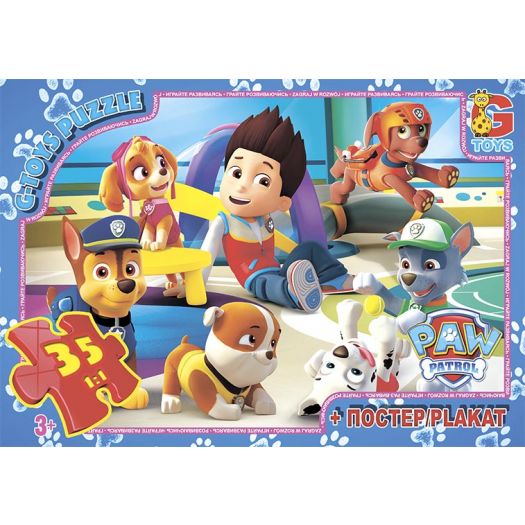 Пазл G-Toys Paw Patrol Цуценячий патруль 35 елементів PW0852   в Україні
