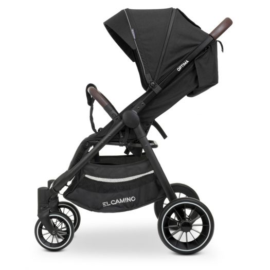 Прогулянкова коляска El Camino OPTIMA графітова ME 1083 Dark Gray  купити